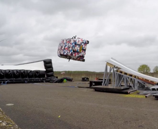 World Record: Jaguar’s mad E’Pace barrel roll using VBOX 3i and Vehico steering robot